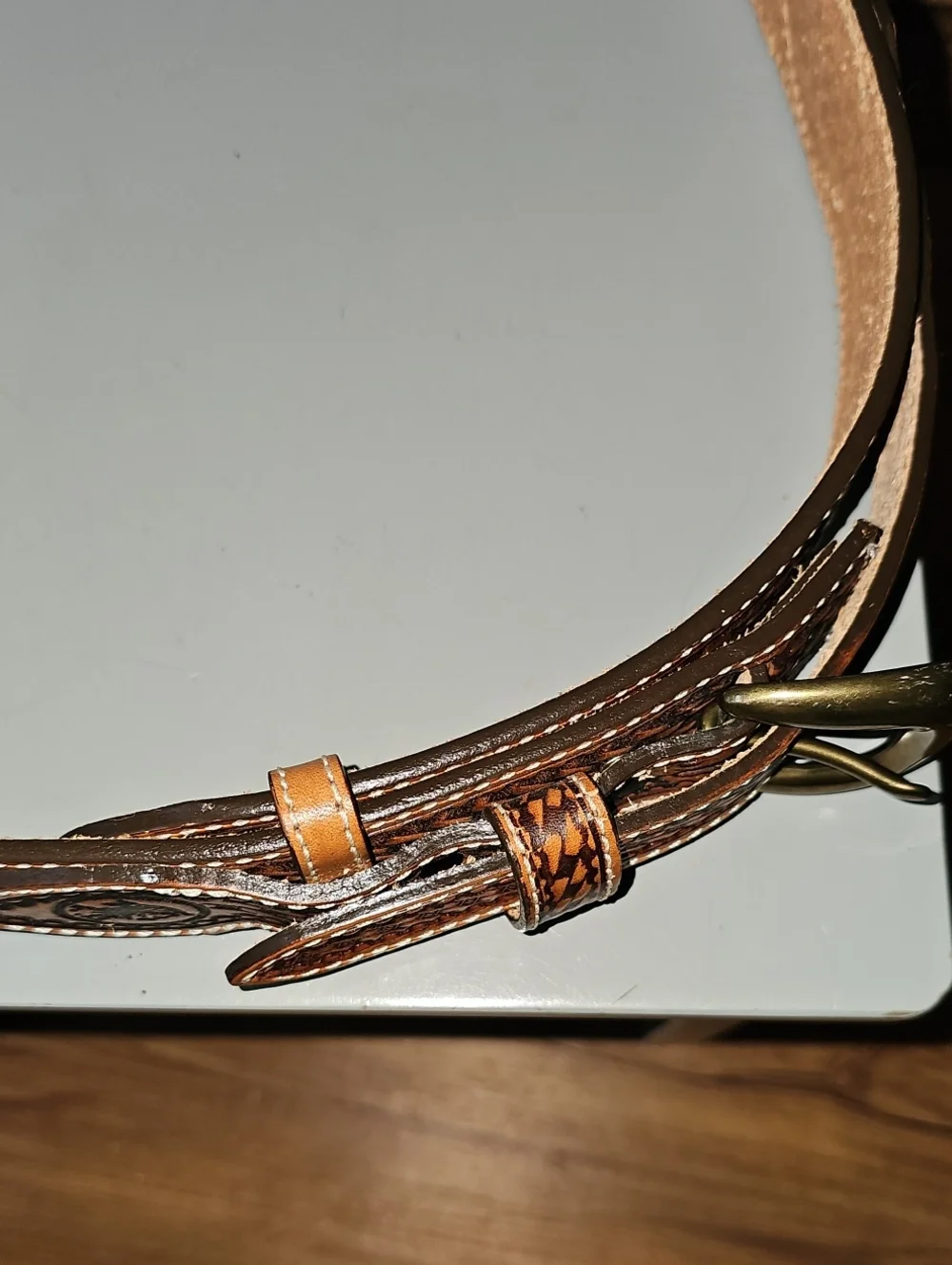 Chippewa Tooled Leather Ranger Belt